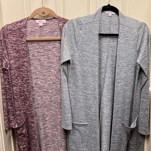 Lot or Lularoe Sarah Cardigans. Size Small. EUC. Stretchy material!